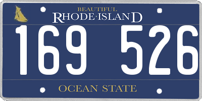 RI license plate 169526