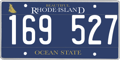 RI license plate 169527