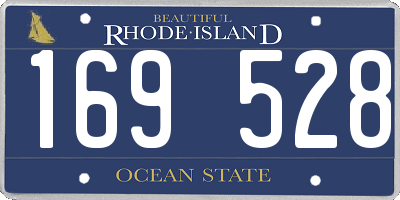 RI license plate 169528
