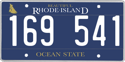 RI license plate 169541