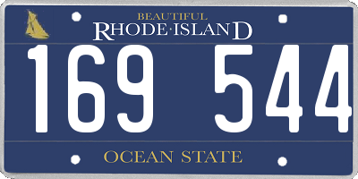 RI license plate 169544