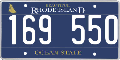 RI license plate 169550
