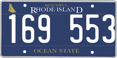 RI license plate 169553