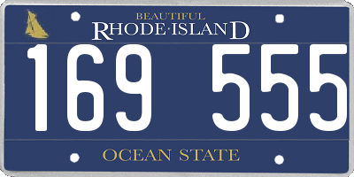 RI license plate 169555
