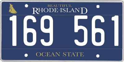 RI license plate 169561