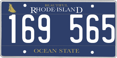 RI license plate 169565