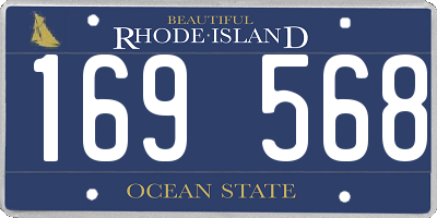 RI license plate 169568
