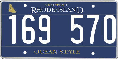 RI license plate 169570