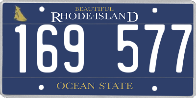 RI license plate 169577