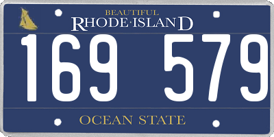 RI license plate 169579