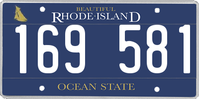 RI license plate 169581