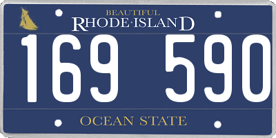 RI license plate 169590