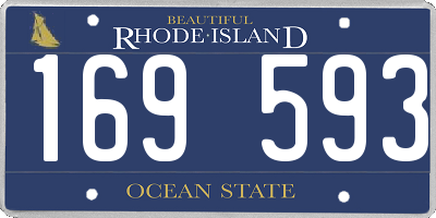 RI license plate 169593