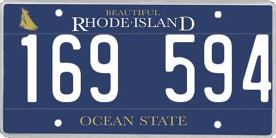 RI license plate 169594
