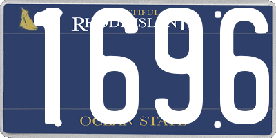RI license plate 1696