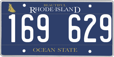 RI license plate 169629
