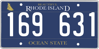 RI license plate 169631