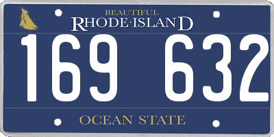 RI license plate 169632