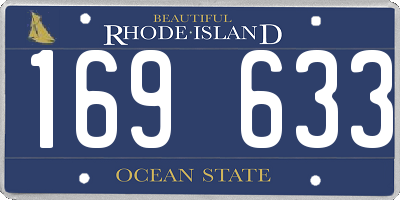 RI license plate 169633