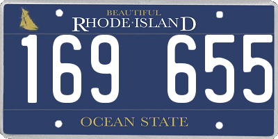 RI license plate 169655