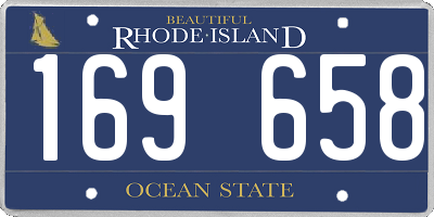RI license plate 169658