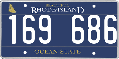 RI license plate 169686