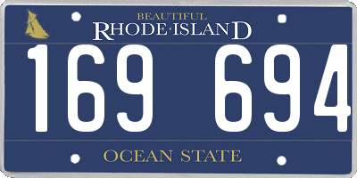 RI license plate 169694