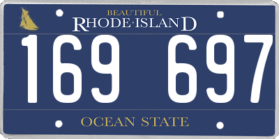 RI license plate 169697