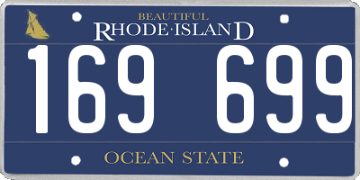 RI license plate 169699