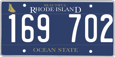 RI license plate 169702