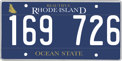 RI license plate 169726