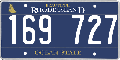 RI license plate 169727