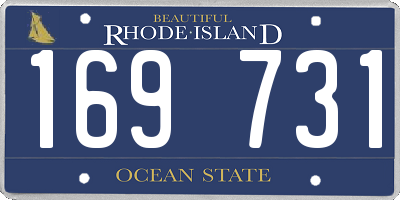 RI license plate 169731