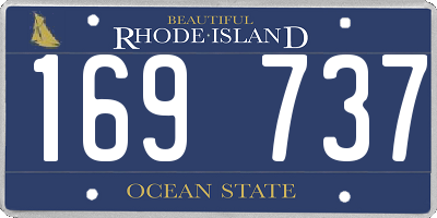 RI license plate 169737