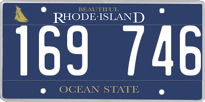 RI license plate 169746