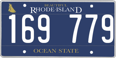RI license plate 169779