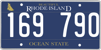 RI license plate 169790