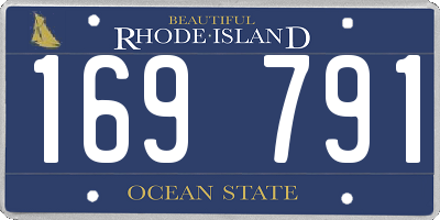 RI license plate 169791