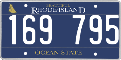 RI license plate 169795