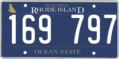 RI license plate 169797