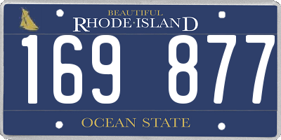 RI license plate 169877