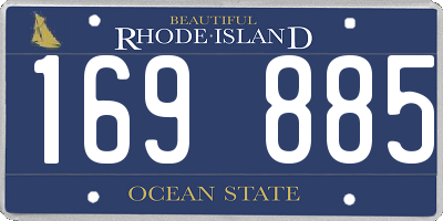 RI license plate 169885