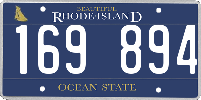 RI license plate 169894