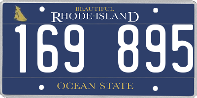 RI license plate 169895