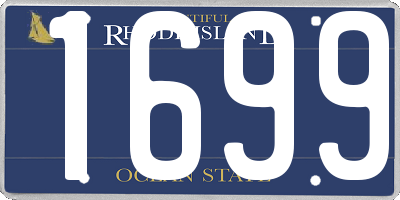 RI license plate 1699