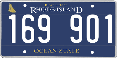 RI license plate 169901