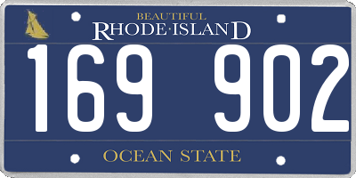 RI license plate 169902