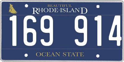RI license plate 169914