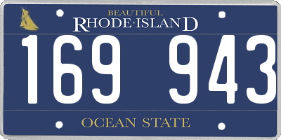 RI license plate 169943