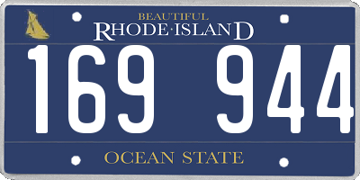 RI license plate 169944